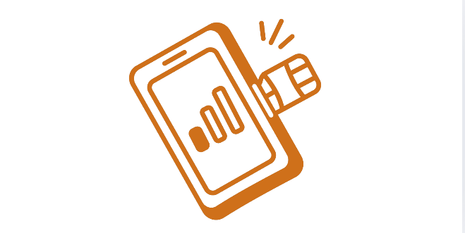 simカードを挿す画像